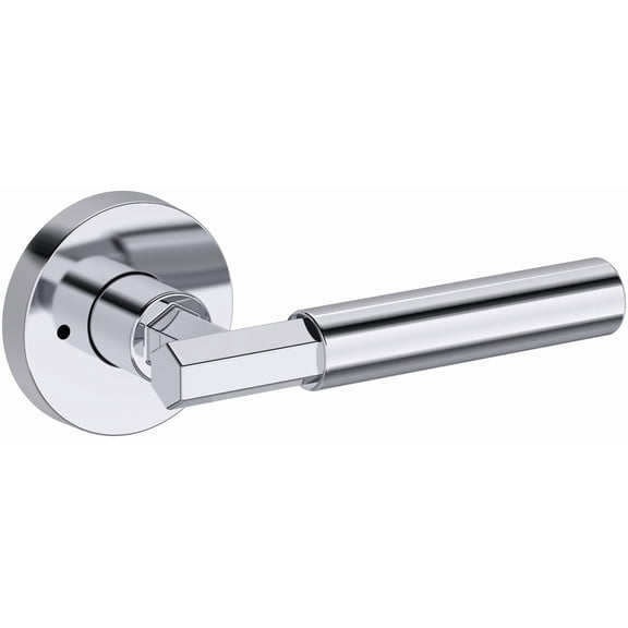 Baldwin PVRIDCRR260 Riddling Privacy Door Lever Set - Chrome