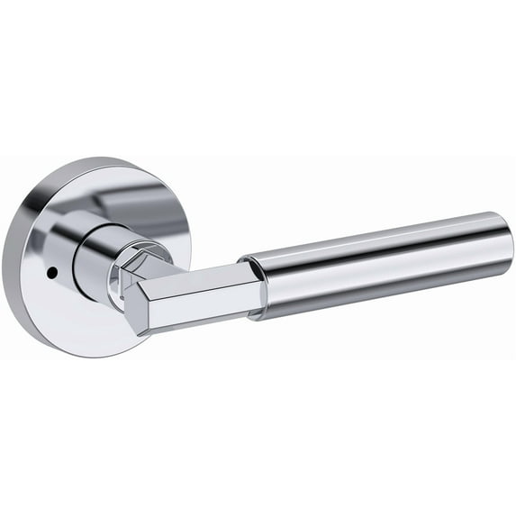 Baldwin PVRIDCRR260 Riddling Privacy Door Lever Set - Chrome