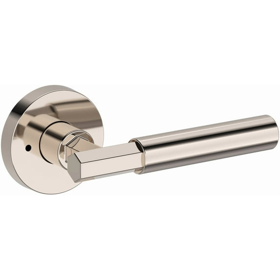 Baldwin PVRIDCRR055 Riddling Privacy Door Lever Set - Nickel
