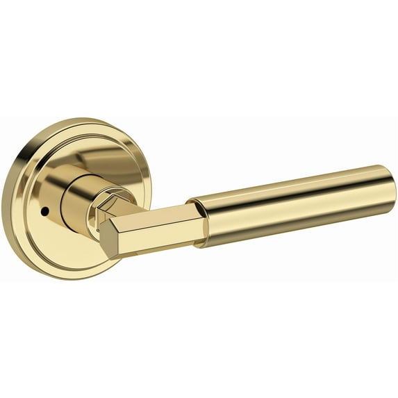 Baldwin Pv.Rid.R.Srr Riddling Privacy Door Lever Set - Brass