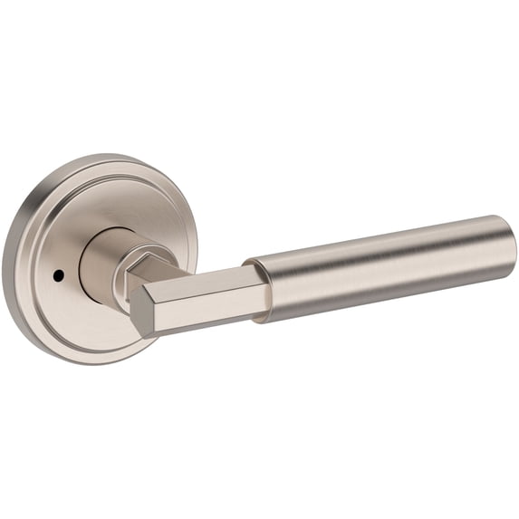 Baldwin PVRIDSRR150 Riddling Privacy Door Lever Set - Nickel