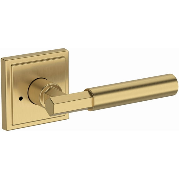 Baldwin Pv.Rid.R.Ssr Riddling Privacy Door Lever Set - Brass