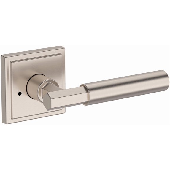 Baldwin PVRIDSSR150 Riddling Privacy Door Lever Set - Nickel