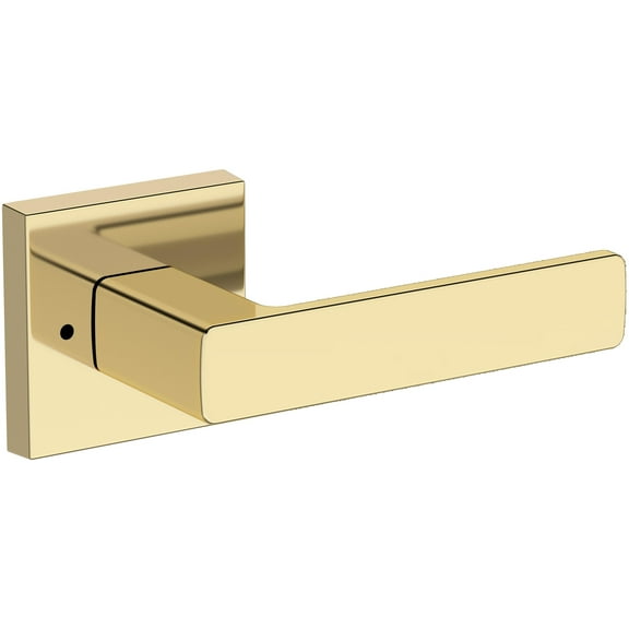 Baldwin PVSHACSR031 Sharpewood Privacy Door Lever Set - Brass