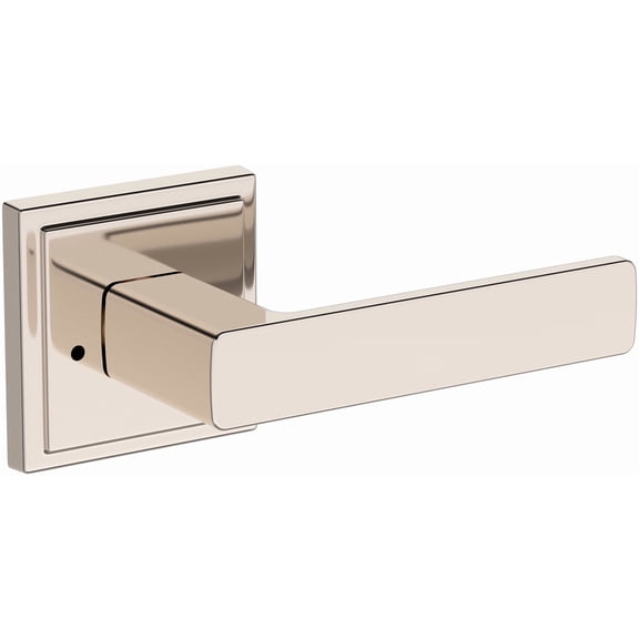 Baldwin PVSHASSR055 Sharpewood Privacy Door Lever Set - Nickel