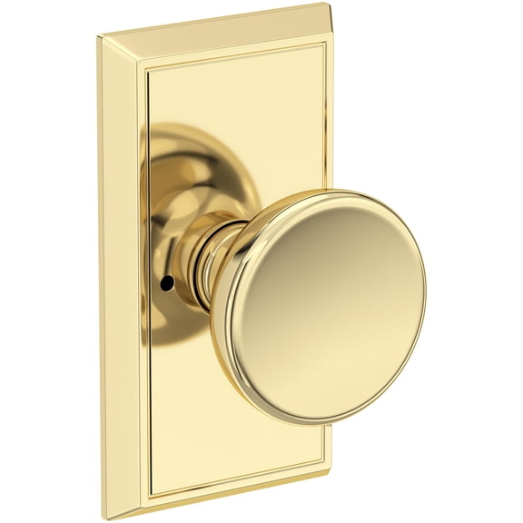 Baldwin Pv.Sol.Hfr Solvang Privacy Door Knob Set - Brass