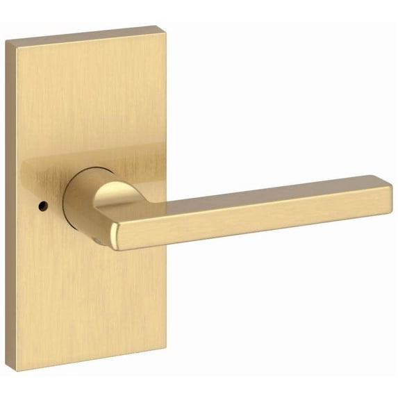 Baldwin PVSQUCFR044 Square Privacy Door Lever Set - Brass