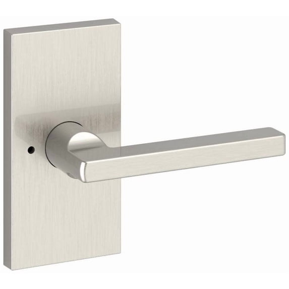 Baldwin PVSQUCFR150 Square Privacy Door Lever Set - Nickel