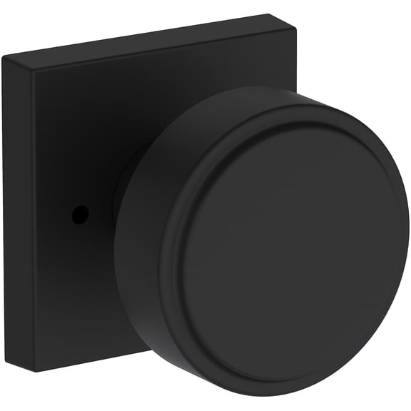 Baldwin PVVASCSR190 Vashon Privacy Door Knob Set - Black