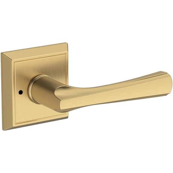 Baldwin Pv.Wyn.R.Chr Wyndcliff Privacy Door Lever Set - Brass