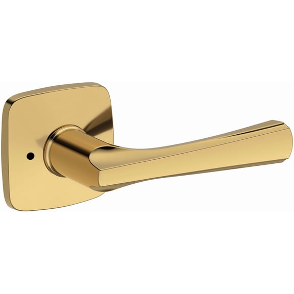Baldwin PVWYNSFR003 Wyndcliff Privacy Door Lever Set - Brass