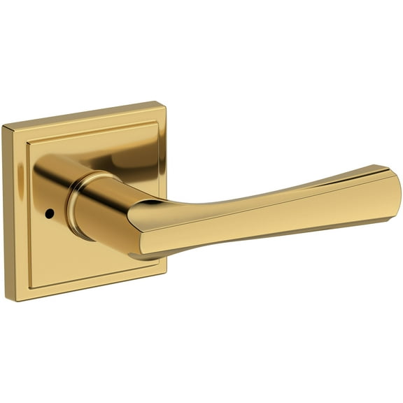 Baldwin Pv.Wyn.R.Ssr Wyndcliff Privacy Door Lever Set - Brass