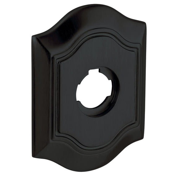 Baldwin R027190IDM Individual Height Bethpage Dummy Rosette - Satin Black