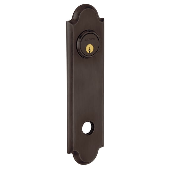 Baldwin R032112ENTR 10.53 in. Pair of Arch Entry Kit Rosettes, Venetian Bronze