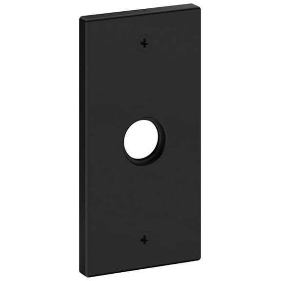 Baldwin R052.Idm R052 Rectangular Dummy Rosette Only From The Estate Collection - Black