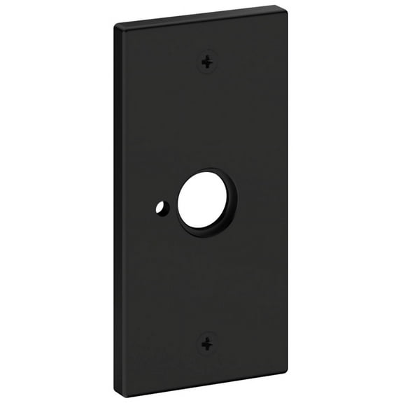 Baldwin R052.Pv R052 Rectangular Privacy Rosette Only From The Estate Collection - Black