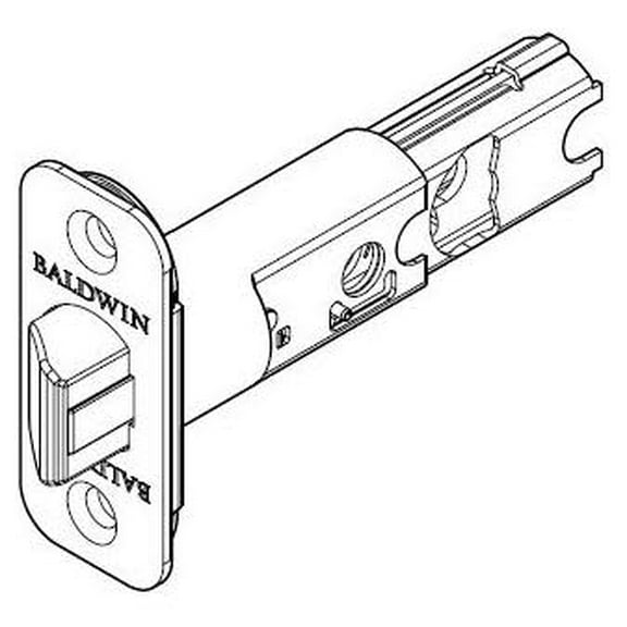 Baldwin Reserve 8BR0311004 UL Round Corner Adjustable Springlatch Satin Nickel Finish