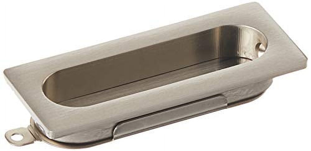 Satin Nickel Modern Flush Pull Door Accessory