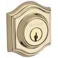 thumbnail image 1 of Baldwin Reserve DCTAD003S Double Cylinder Traditional Arch Deadbolt with 6AL Latch; Dual Strike; and SmartKey Lifetime Brass Finish, 1 of 3