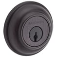 thumbnail image 1 of Baldwin Reserve DCTRD112S Double Cylinder Traditional Round Deadbolt with 6AL Latch; Dual Strike; and SmartKey Venetian Bronze Finish, 1 of 1