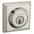 thumbnail image 1 of Baldwin Reserve Dctsd141 Double Cylinder Traditional Square Deadbolt With 6Al Latch And Dual Strike Bright Nickel Finish, 1 of 1