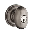 thumbnail image 1 of Baldwin Reserve Enelltrr152 Entry Ellipse Knob And Traditional Round Rose With 6Al Latch And Dual Strike Matte Antique Nickel Finish, 1 of 7