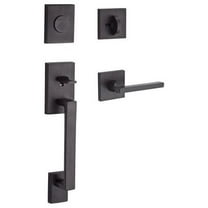 Baldwin Reserve FDLAJxSQUCSR112 Full Dummy La Jolla Handleset Square Lever and Contemporary Square Rose Venetian Bronze Finish