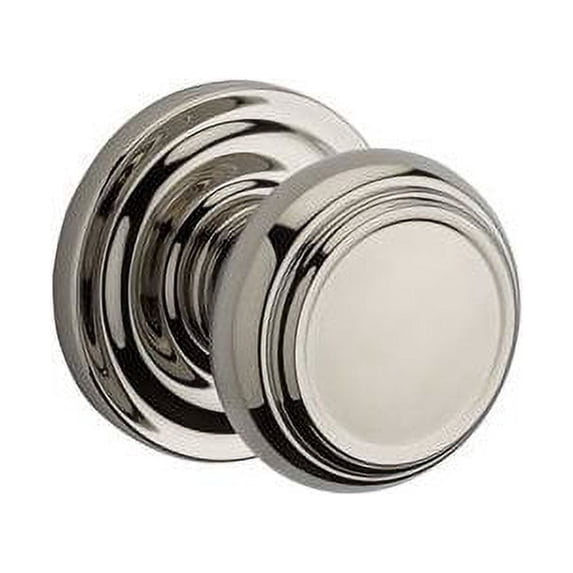 Baldwin Reserve FDTRATRR141 Full Dummy Traditional Knob and Round Rose Bright Nickel Finish