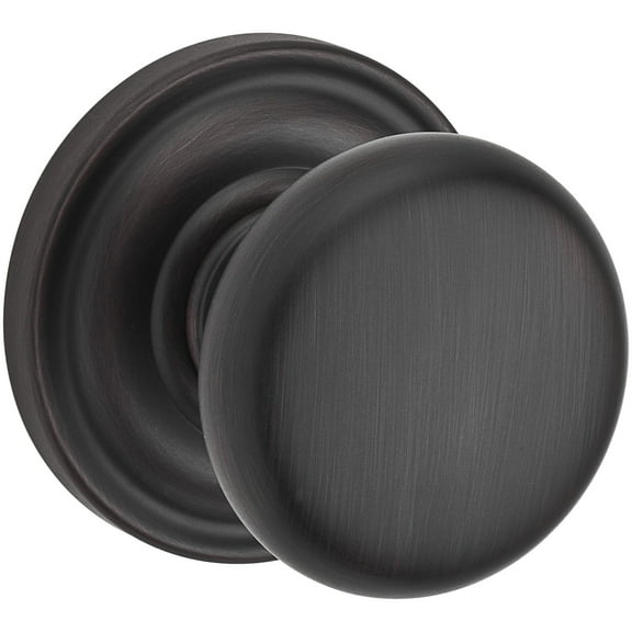 Baldwin Reserve Fdroutrr112 Full Dummy Round Knob and Traditional Round Rose Venetian Bronze Finish