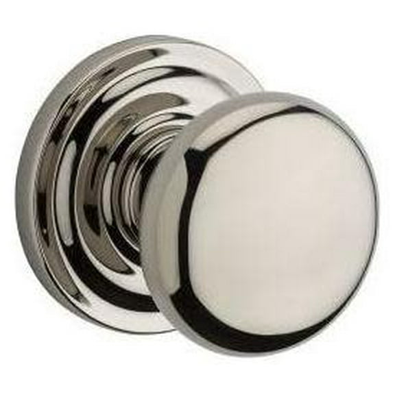 Baldwin Reserve Fdroutrr141 Full Dummy Round Knob And Traditional Round Rose Bright Nickel Finish