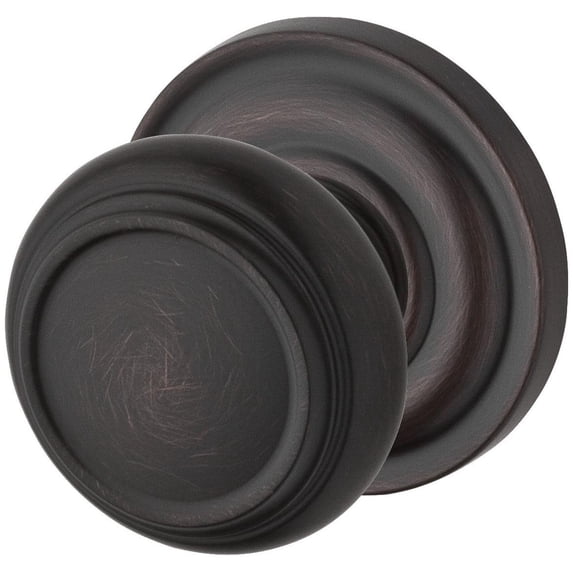 Baldwin Reserve Fdtratrr112 Full Dummy Traditional Knob And Traditional Round Rose Venetian Bronze Finish