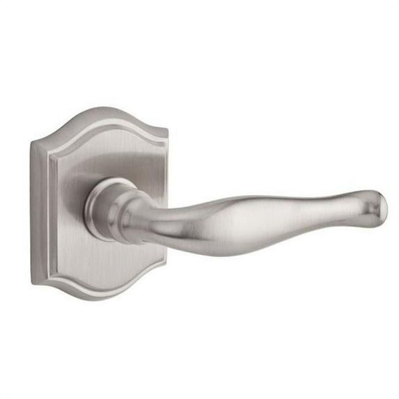 Baldwin Reserve HDDECLTAR150 Half Dummy Left Hand Decorative Lever and Traditional Arch Rose Satin Nickel Finish