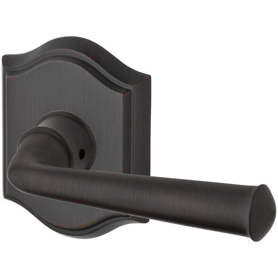 Baldwin Reserve HDFEDRTAR112 Door Handle Sets Half Dummy Right Hand Federal Lever and Traditional Arch Rose Venetian Bronze Finish