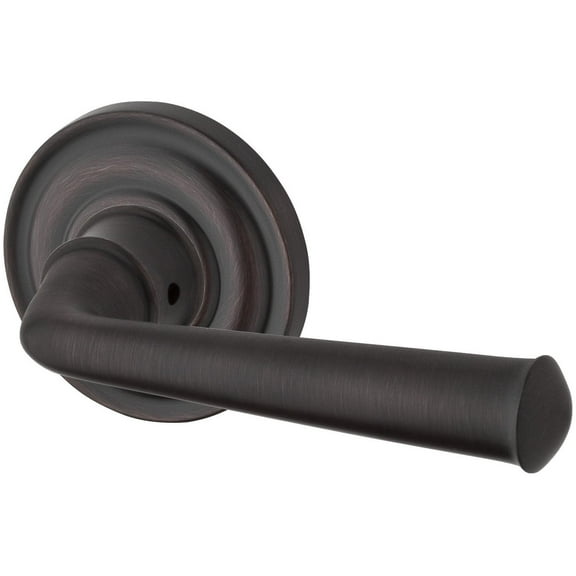 Baldwin Reserve HDFEDRTRR112 Door Handle Sets Half Dummy Right Hand Federal Lever and Traditional Round Rose Venetian Bronze Finish