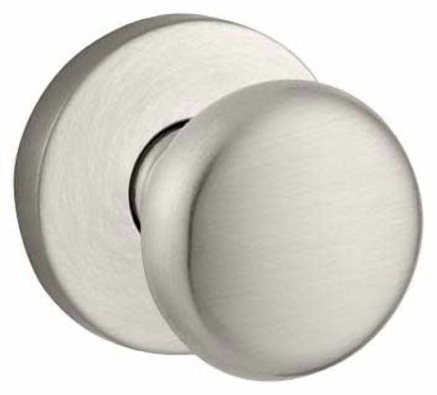 Baldwin Reserve HDROUCRR150 Half Dummy Round Knob and Contemporary Rose Satin Nickel Finish