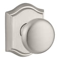 thumbnail image 1 of Baldwin Reserve HDROUTAR150 Half Dummy Round Knob and Traditional Arch Rose Satin Nickel Finish, 1 of 3