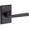 thumbnail image 1 of Baldwin Reserve HDTAPRRSR481 Half Dummy Handleset Right Hand Taper Lever and Rustic Square Rose Dark Bronze Finish, 1 of 2