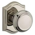 thumbnail image 1 of Baldwin Reserve HDTRATAR141 Half Dummy Traditional Knob and Arch Rose Bright Nickel Finish, 1 of 3