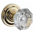 thumbnail image 1 of Baldwin Reserve Hdcrytrr003 Half Dummy Crystal Knob And Traditional Round Rose Lifetime Brass Finish, 1 of 7