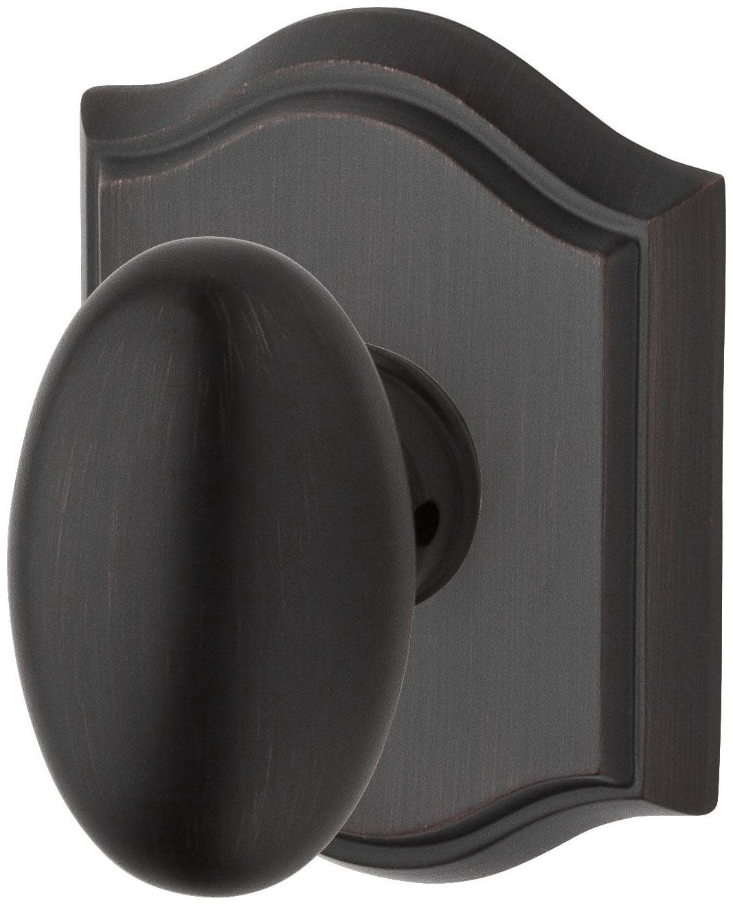 Baldwin Reserve Hdelltar112 Half Dummy Ellipse Knob and Traditional Arch Rose Venetian Bronze Finish