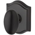 thumbnail image 1 of Baldwin Reserve Hdelltar112 Half Dummy Ellipse Knob and Traditional Arch Rose Venetian Bronze Finish, 1 of 7