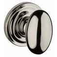 thumbnail image 1 of Baldwin Reserve Hdelltrr141 Half Dummy Ellipse Knob and Traditional Round Rose Bright Nickel Finish, 1 of 7