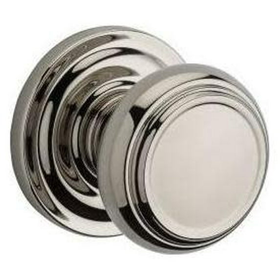 Baldwin Reserve Hdtratrr141 Half Dummy Traditional Knob And Traditional Round Rose Bright Nickel Finish
