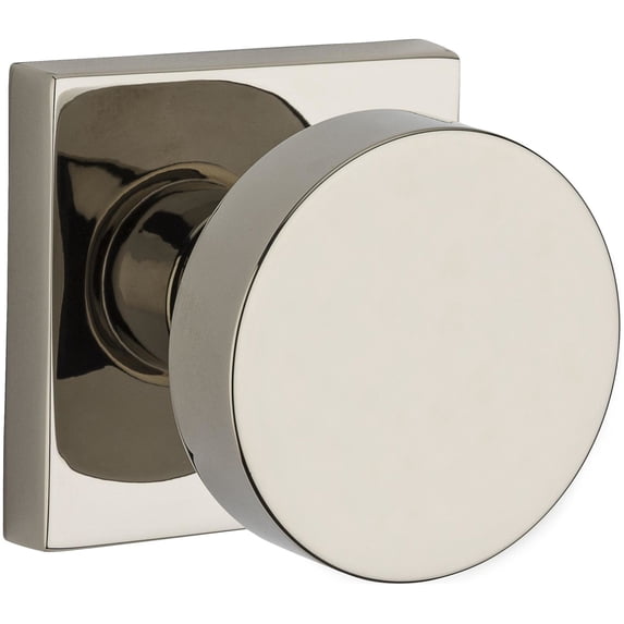 Baldwin Reserve PSCONCSR141 Passage Contemporary Knob with Contemporary Square Rose Bright Nickel Finish