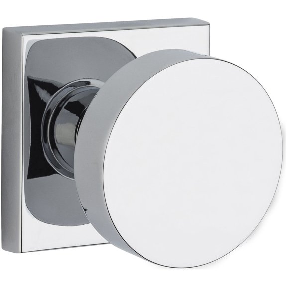 Baldwin Reserve PSCONCSR260 Passage Contemporary Knob with Square Rose Bright Chrome Finish