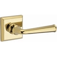 thumbnail image 1 of Baldwin Reserve PSFEDTSR003 Door Handle Sets Passage Federal Lever and Traditional Square Rose with 6AL Latch and Dual Strike Lifetime Brass Finish, 1 of 3