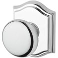 thumbnail image 1 of Baldwin Reserve PSROUTAR260 Passage Round Knob and Traditional Arch Rose Bright Chrome Finish, 1 of 4
