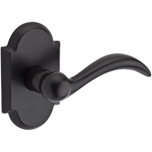 Baldwin Reserve Psarcrar481 Passage Arch Lever and Rustic Arch Rose Dark Bronze Finish Handle
