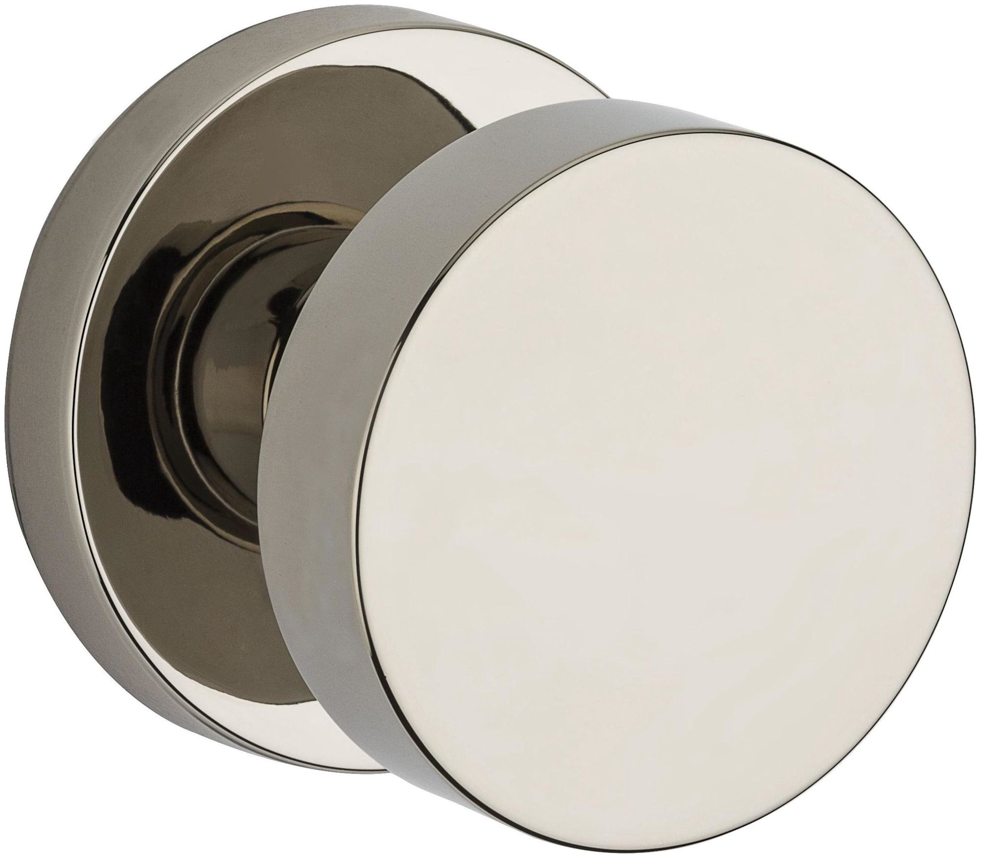 Baldwin Reserve Psconcrr141 Passage Contemporary Knob with Contemporary Round Rose Bright Nickel Finish