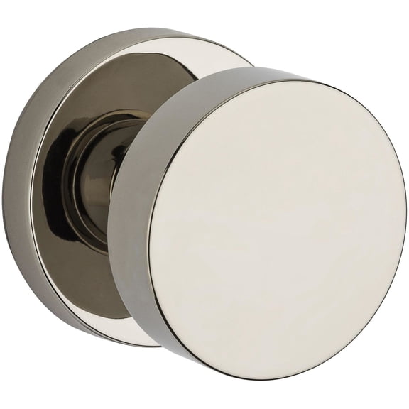 Baldwin Reserve Psconcrr141 Passage Contemporary Knob with Contemporary Round Rose Bright Nickel Finish
